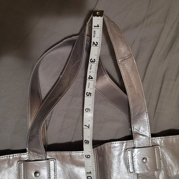 DKNY Silver Tote Bag, Gray / Silver - Picture 6 of 6